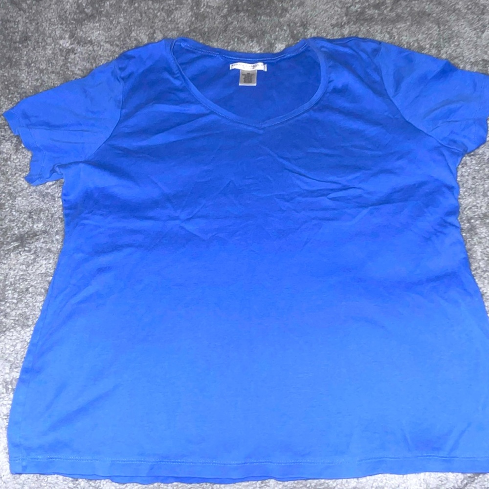 🥶🩵🔵REBECCA MALONE🥶💙🔵 SIZE 1XL.  100% cotton. Color blue. Very soft heavy.